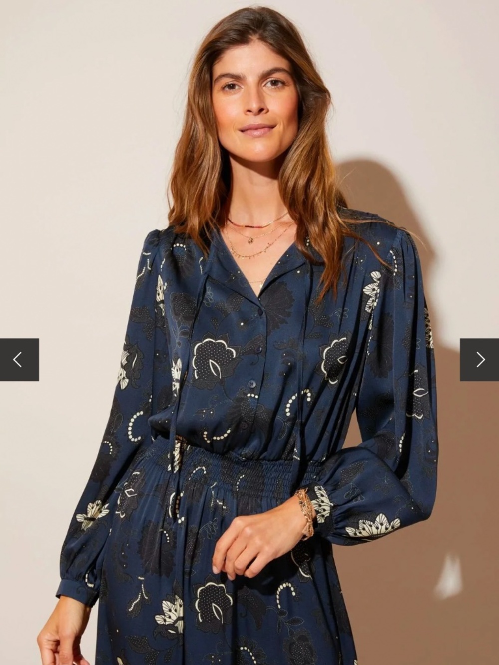 Tucker NYC Juliette Dress - Legacy Lace Print - 100% Silk